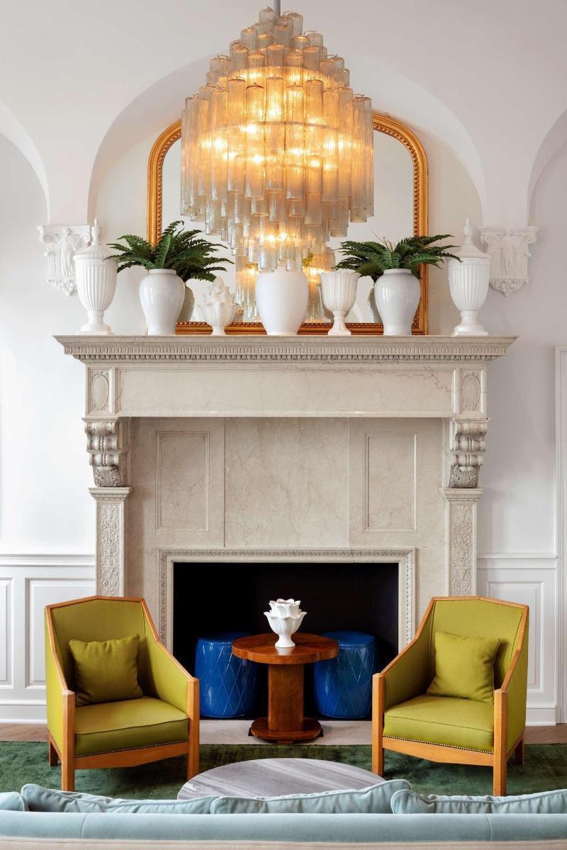 Riggs Washington Dc Otel Dış mekan fotoğraf A fireplace in the White House